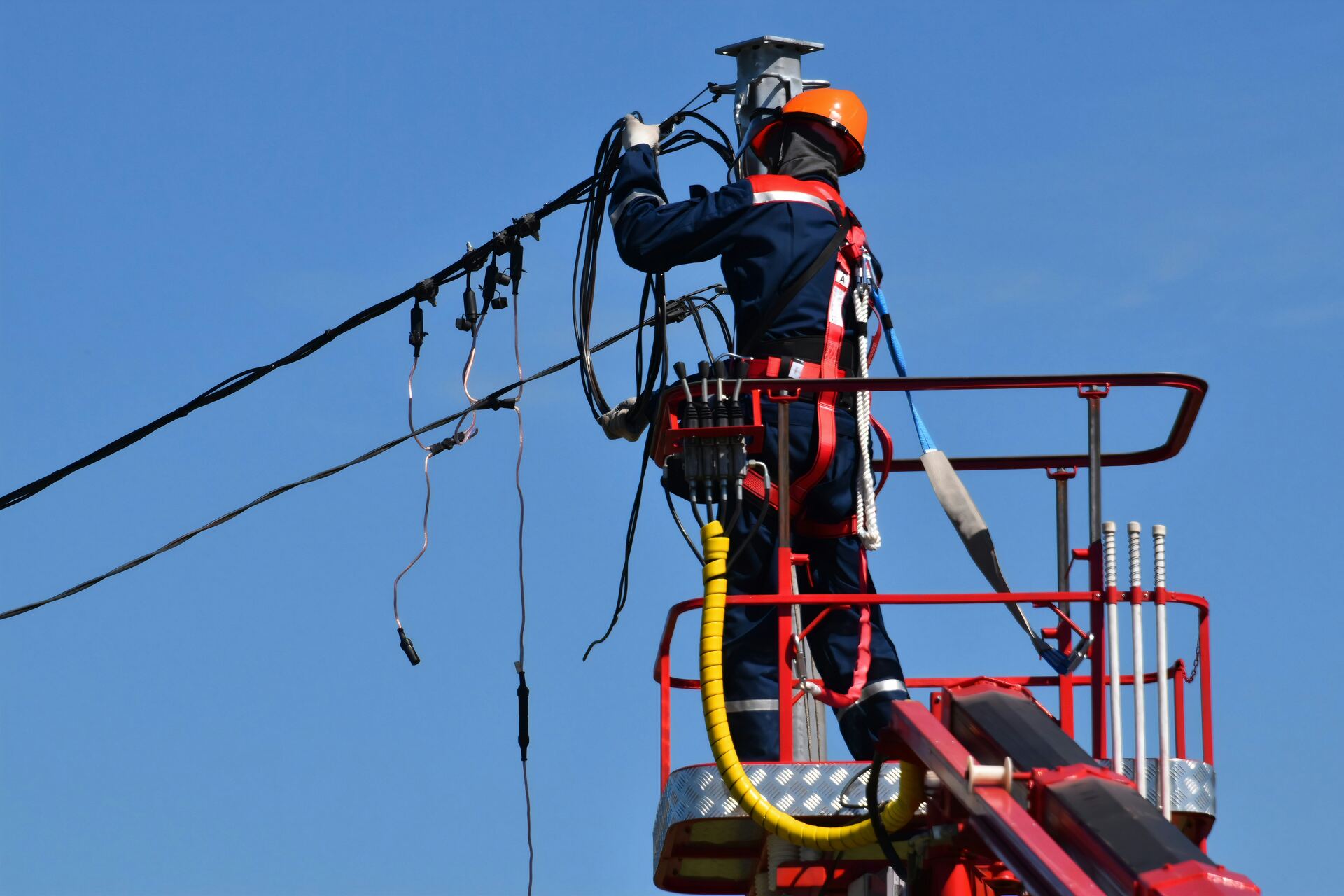 Placeholder: electrician at work